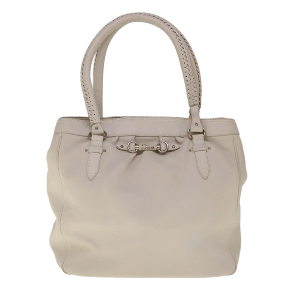 Dior White Leather tote - Picture 1 of 10